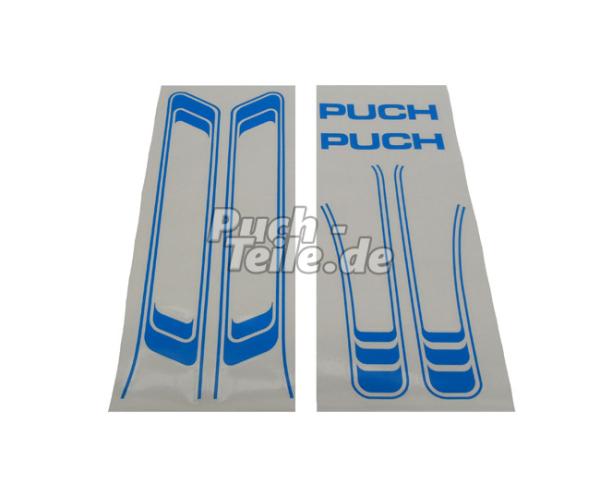 Aufklebersatz Blau aus Folie geplottert